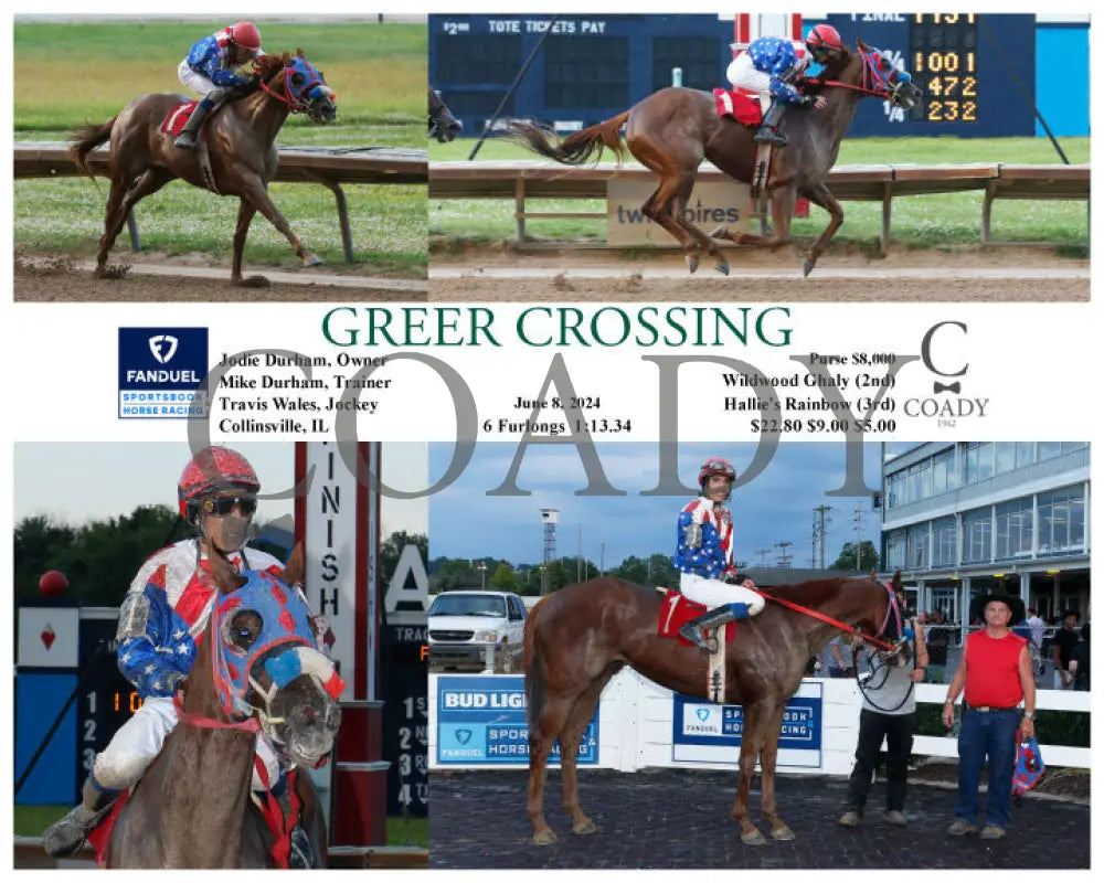 Greer Crossing - 06-08-24 R01 Fan Fanduel Sportsbook Horse Racing