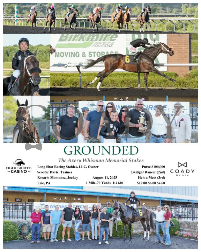GROUNDED - The Avery Whisman Memorial Stakes - 08-11-25 - R07 - PID Presque Isle Downs