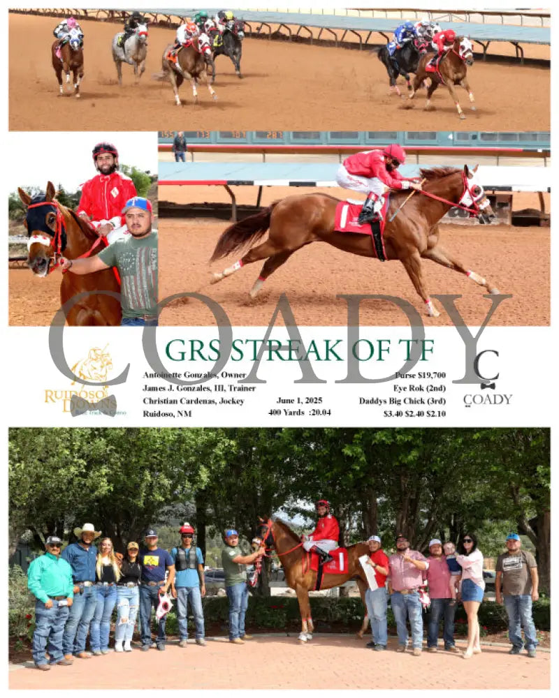 GRS STREAK OF TF - 06-01-25 - R09 - RUI Ruidoso Downs