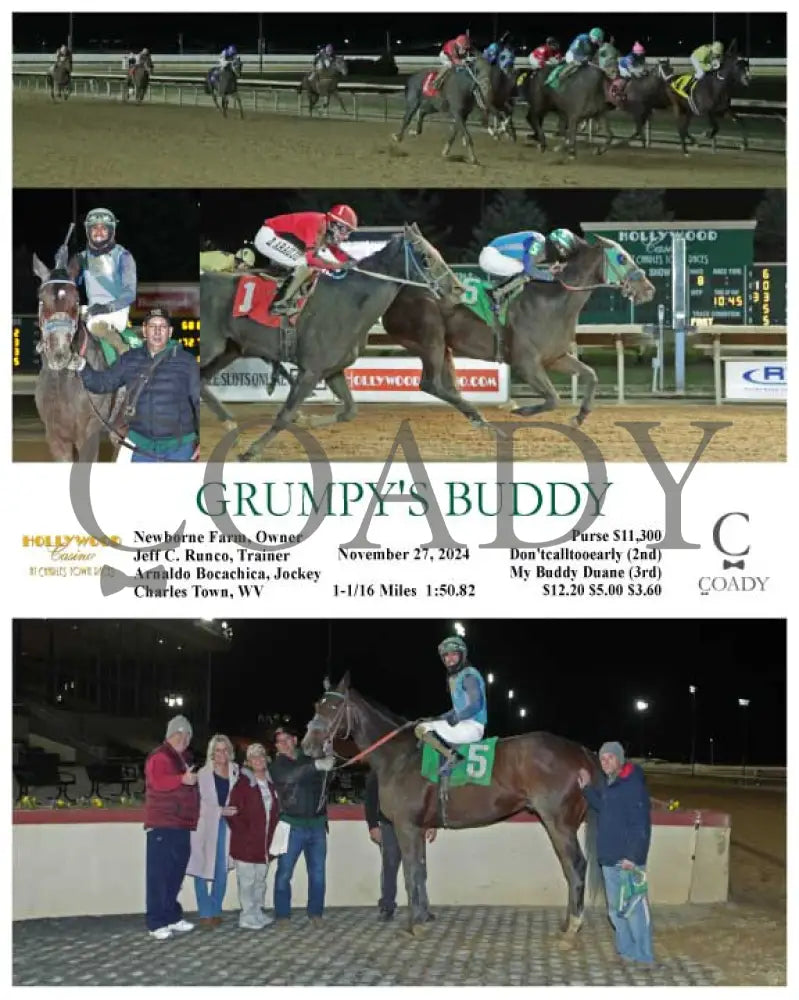 Grumpy’s Buddy - 11-27-24 R08 Ct Hollywood Casino At Charles Town Races