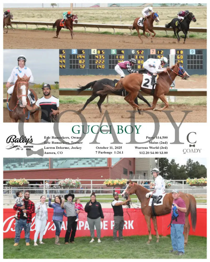 GUCCI BOY - 10-11-25 - R04 - ARP Arapahoe Park