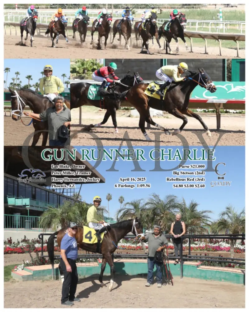 GUN RUNNER CHARLIE - 04-16-25 - R05 - TUP Turf Paradise