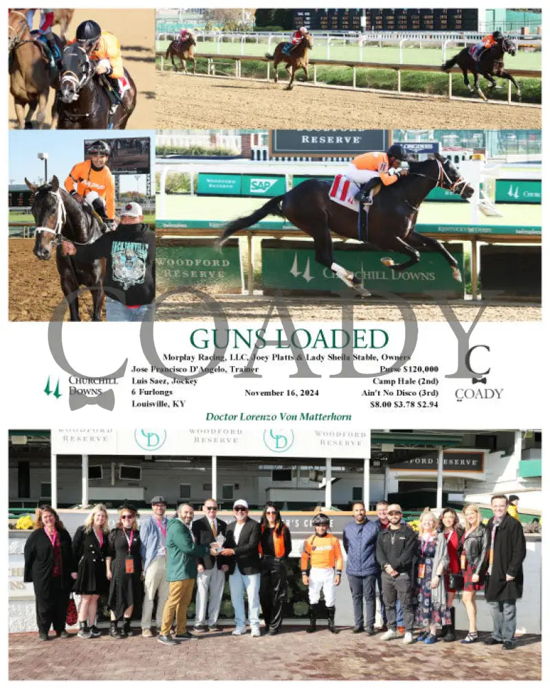 Guns Loaded - 11-16-24 R03 Cd Group Churchill Downs