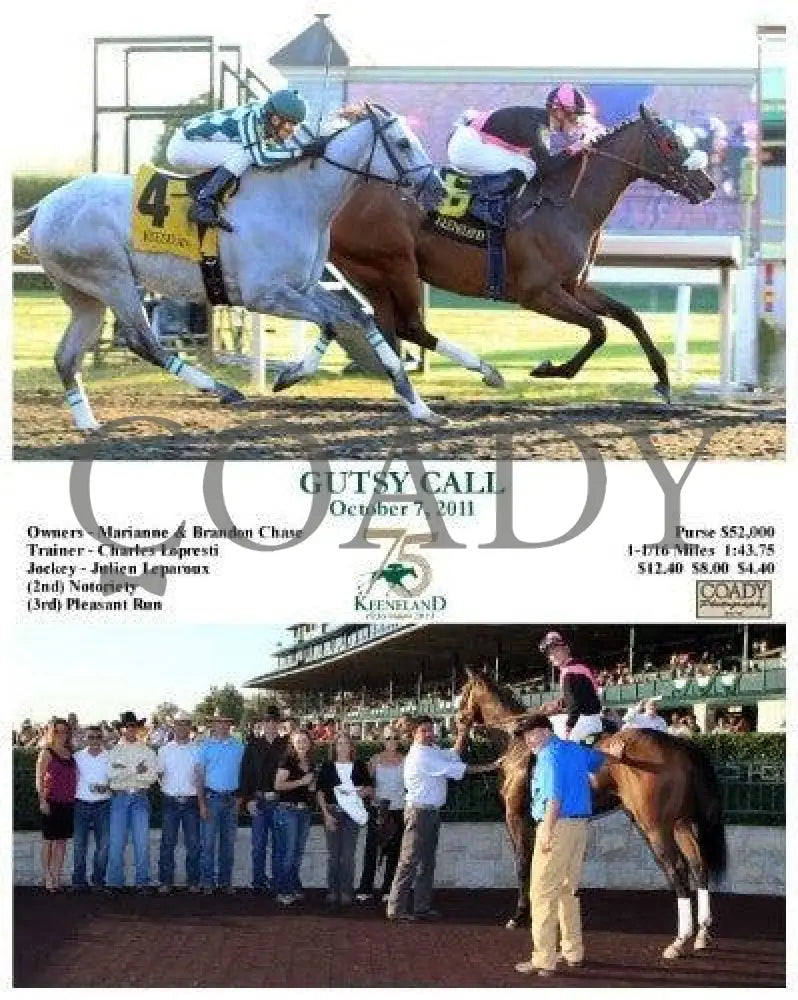 Gutsy Call - 100711 Keeneland