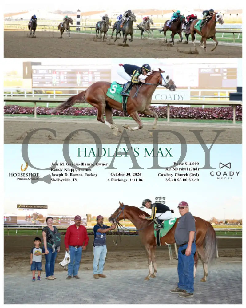 Hadley’s Max - 10-30-24 R08 Ind Indiana Grand