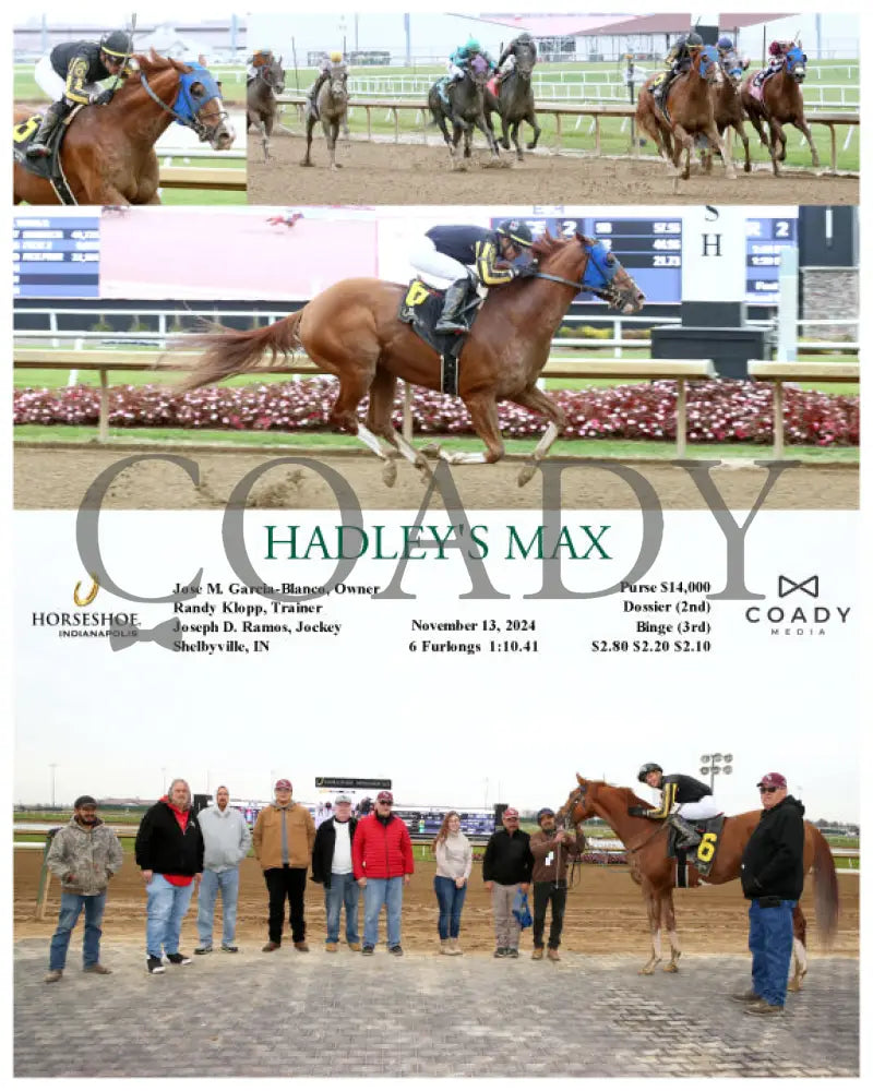 Hadley’s Max - 11-13-24 R02 Ind Indiana Grand