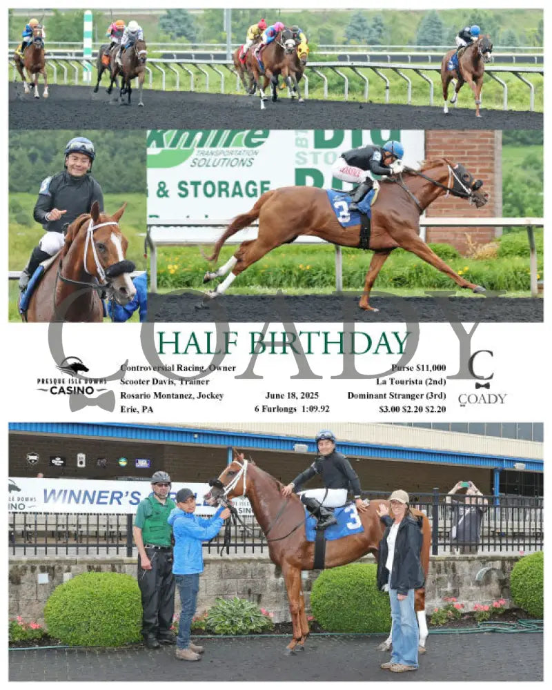 HALF BIRTHDAY - 06-18-25 - R06 - PID Presque Isle Downs