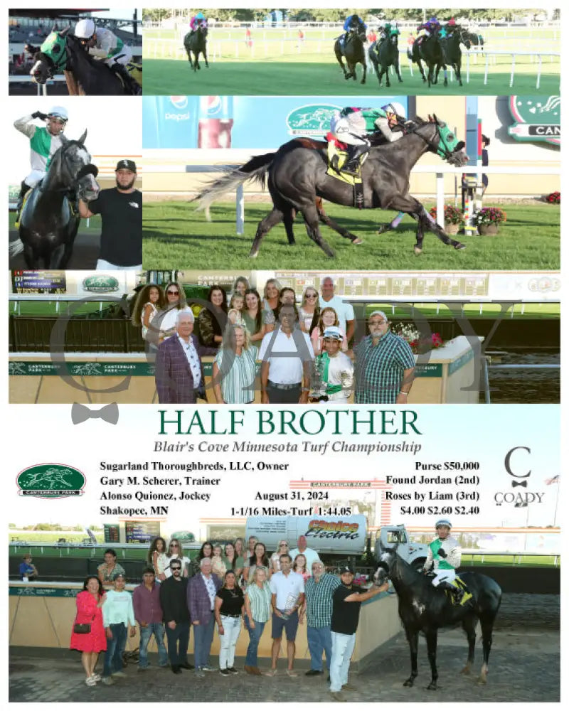 Half Brother - Blair’s Cove Minnesota Turf Championship 08-31-24 R04 Cby Kentucky Downs