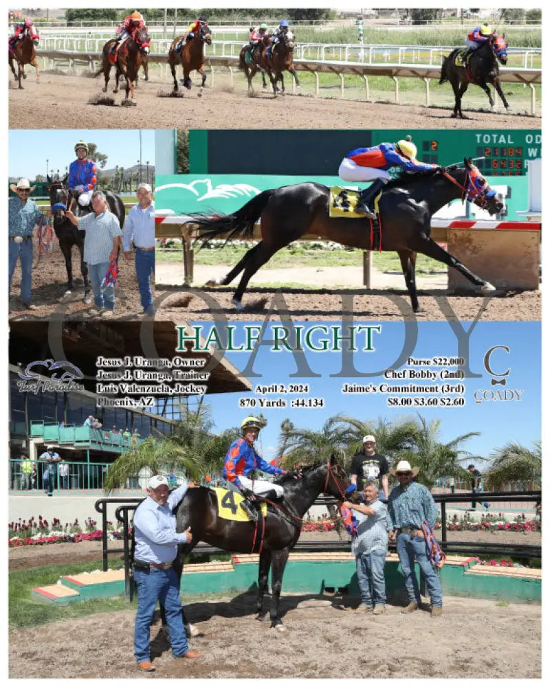 Half Right - 04 - 02 - 24 R02 Tup Turf Paradise