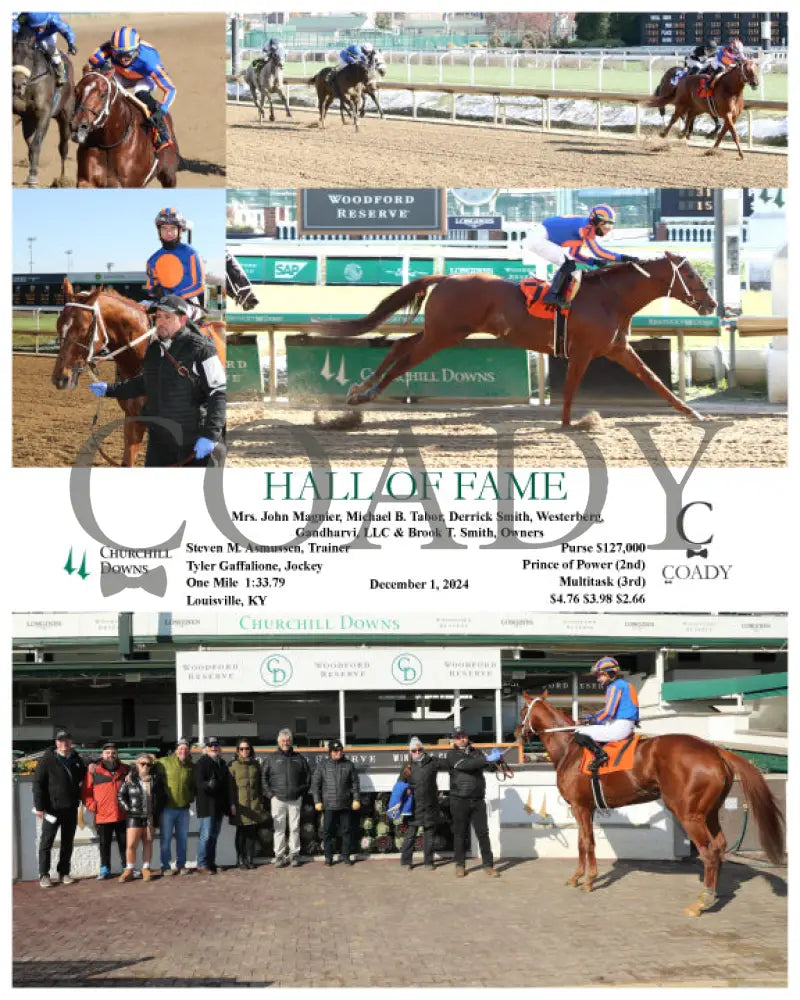 Hall Of Fame - 12-01-24 R01 Cd Churchill Downs