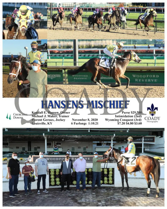 Hansens Mischief - 11-08-20 R08 Cd Churchill Downs