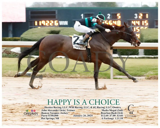 Happy Is A Choice - 01-26-24 R09 Op Action Oaklawn Park