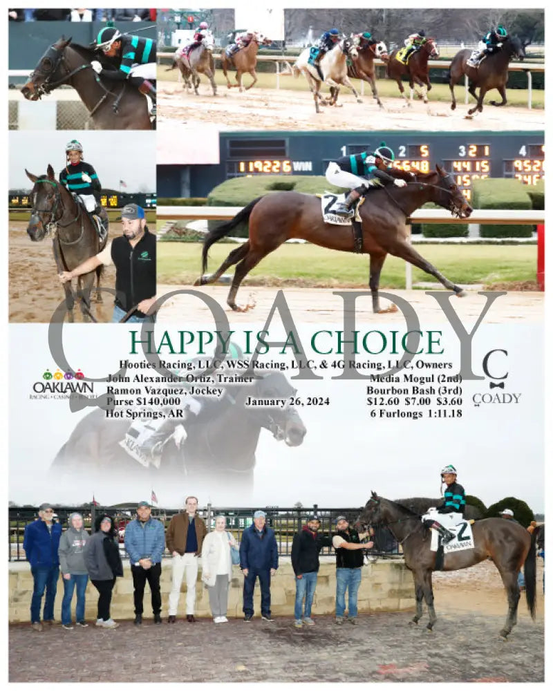 Happy Is A Choice - 01-26-24 R09 Op Oaklawn Park