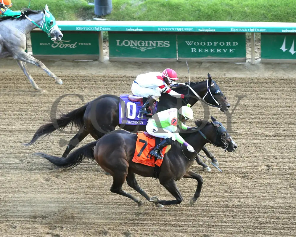 Happy Is A Choice - 091424 Race 09 Cd The Louisville Thoroughbred Society Aerial Finish 01