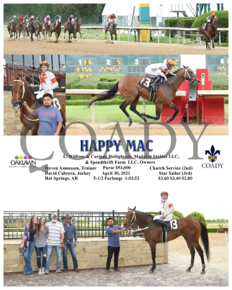 Happy Mac - 04-30-21 R11 Op Oaklawn Park