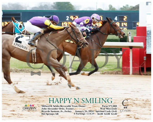 Happy N Smiling - 01-26-24 R08 Op Action Oaklawn Park