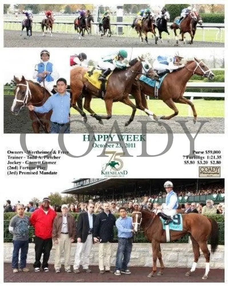 Happy Week - 102311 Keeneland
