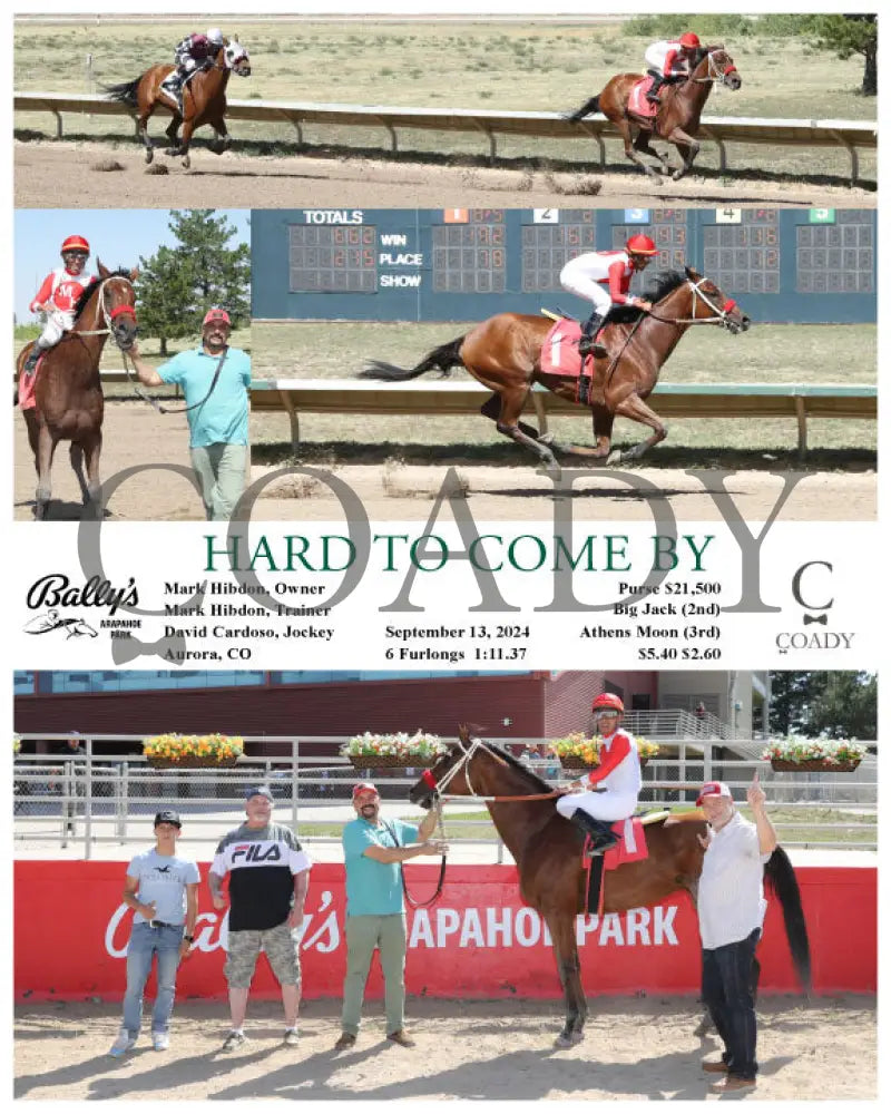 Hard To Come By - 09-13-24 R03 Arp Arapahoe Park