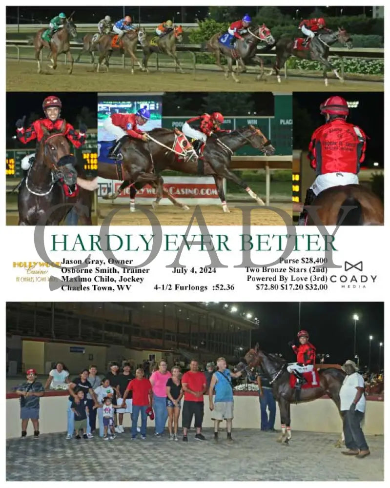 Hardly Ever Better - 07-04-24 R05 Ct Hollywood Casino At Charles Town Races