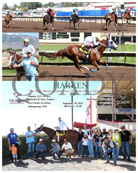 HARKEN  - The New Mexico State Fair Quarter Horse Derby Trials - 09-20-25 - R04 - ALB - Coady Media - Kurtis Coady Photography