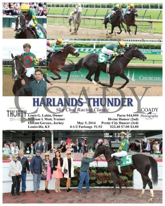Harlands Thunder - 050516 Race 04 Cd Churchill Downs