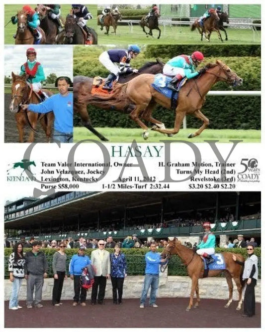 Hasay - 041112 Race 04 Keeneland