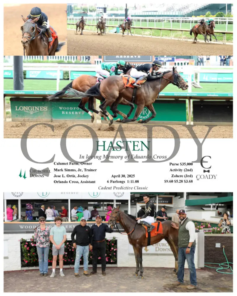 HASTEN - In loving Memory of Eduardo Cross - 04-30-25 - R10 - CD Churchill Downs