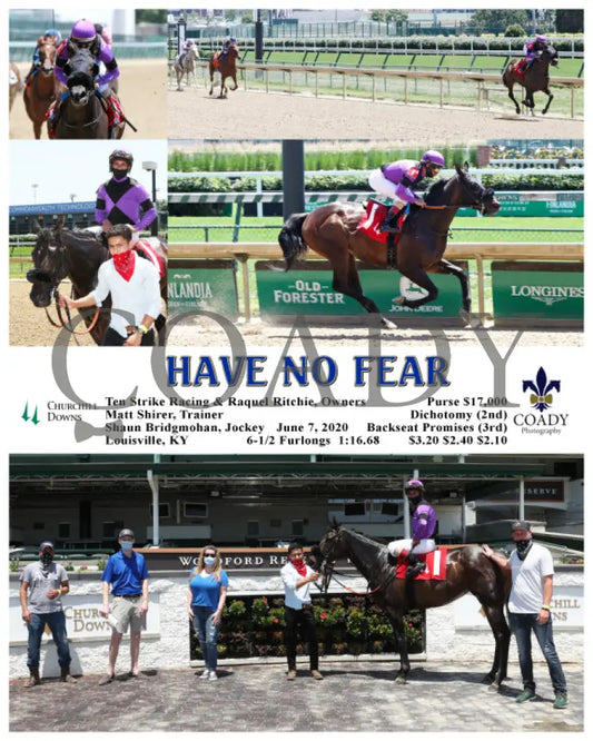 Have No Fear - 06-07-20 R01 Cd Churchill Downs