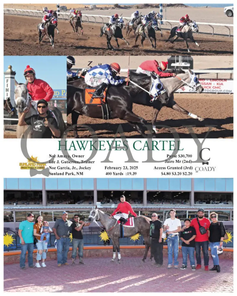 HAWKEYES CARTEL - 02-23-25 - R09 - SUN Turfway Park