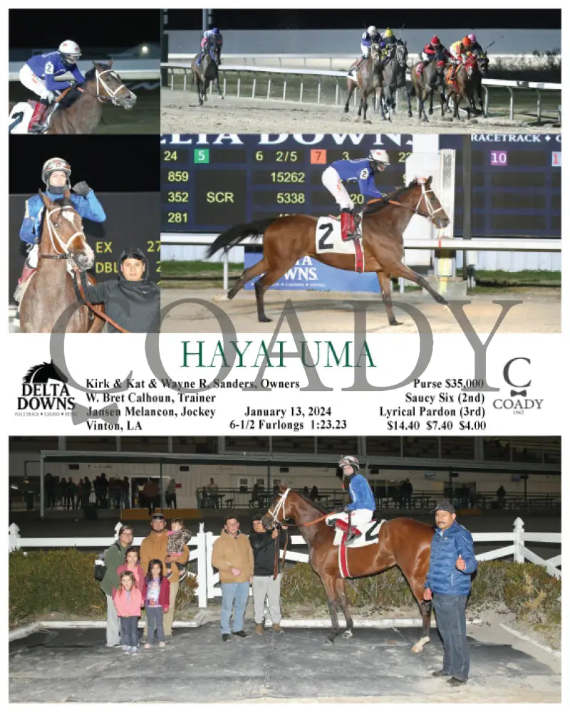 Hayai Uma - 01-13-24 R05 Ded Delta Downs