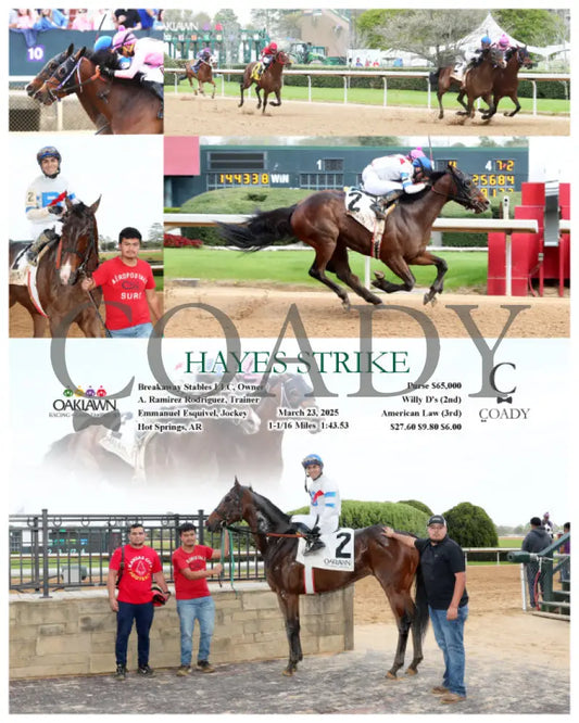 HAYES STRIKE - 03-23-25 - R07 - OP Oaklawn Park