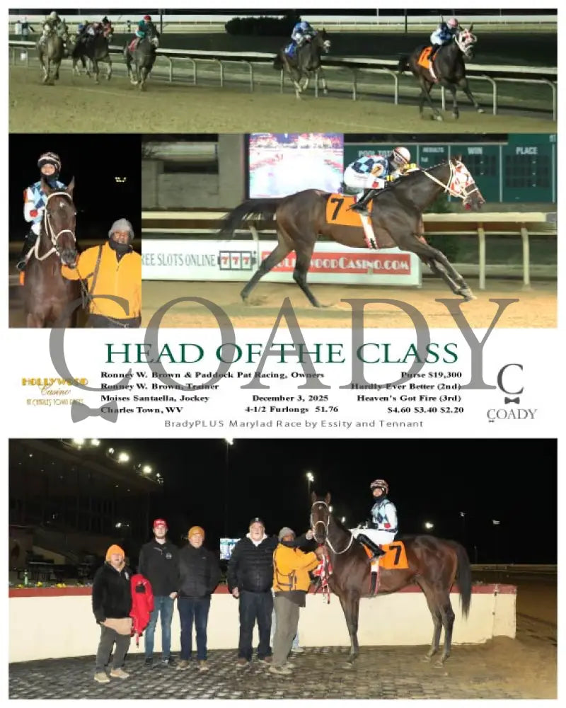HEAD OF THE CLASS - 12-03-25 - R03 - CT Hollywood Casino at Charles Town Races