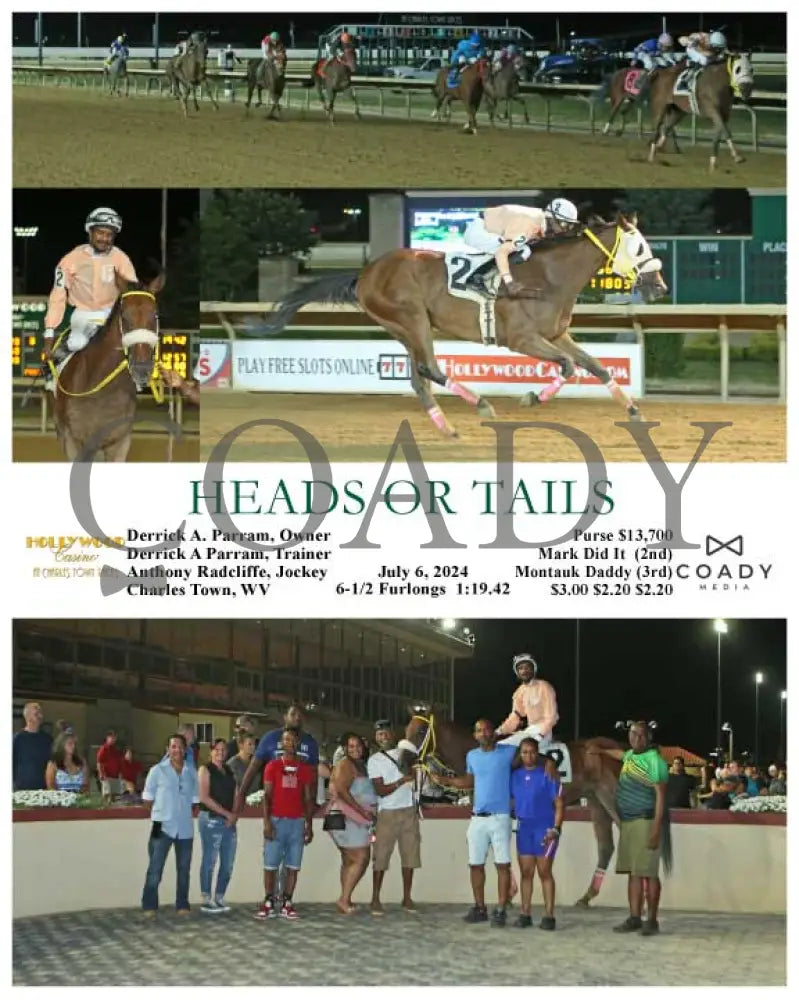 Heads Or Tails - 07-06-24 R08 Ct Hollywood Casino At Charles Town Races