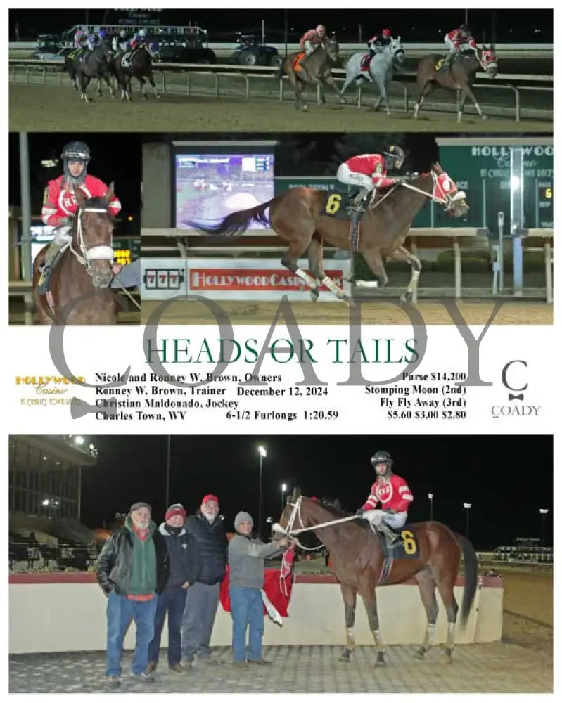 Heads Or Tails - 12-12-24 R06 Ct Hollywood Casino At Charles Town Races
