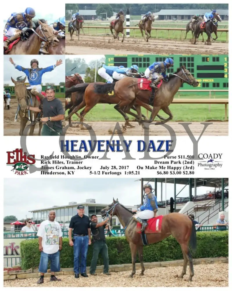 Heavenly Daze - 072817 Race 01 Elp Ellis Park
