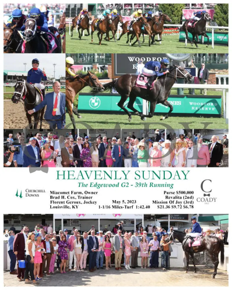 Heavenly Sunday - The Edgewood G2 39Th Running 05-05-23 R10 Cd Churchill Downs