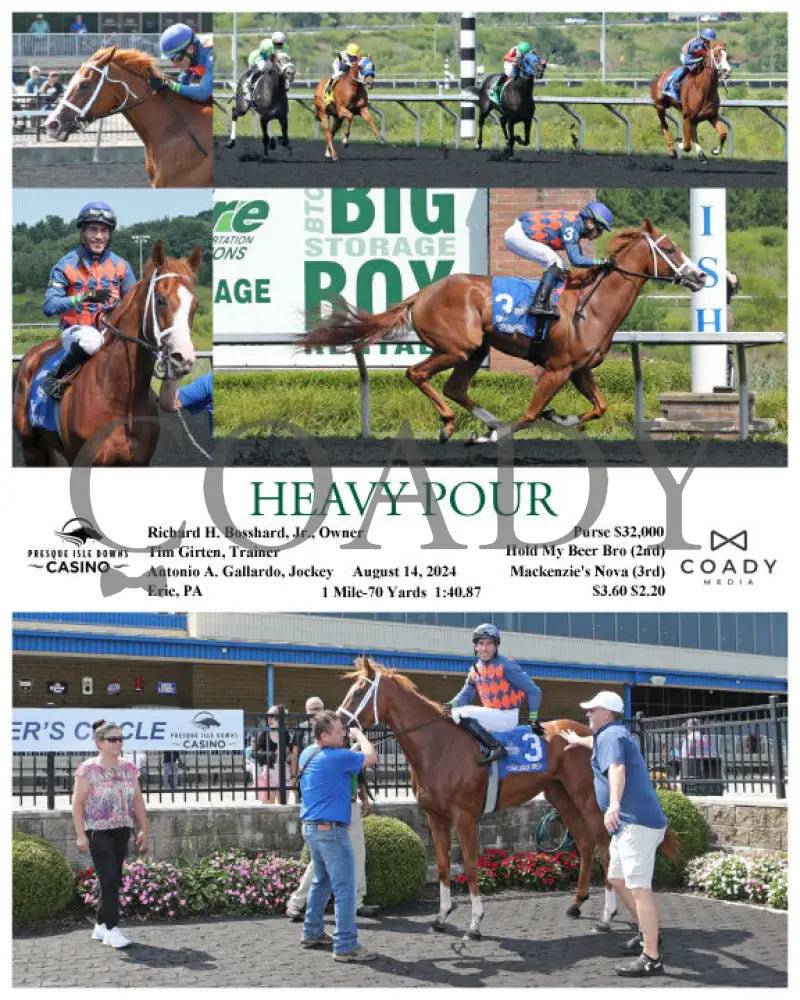 Heavy Pour - 08-14-24 R01 Pid Presque Isle Downs