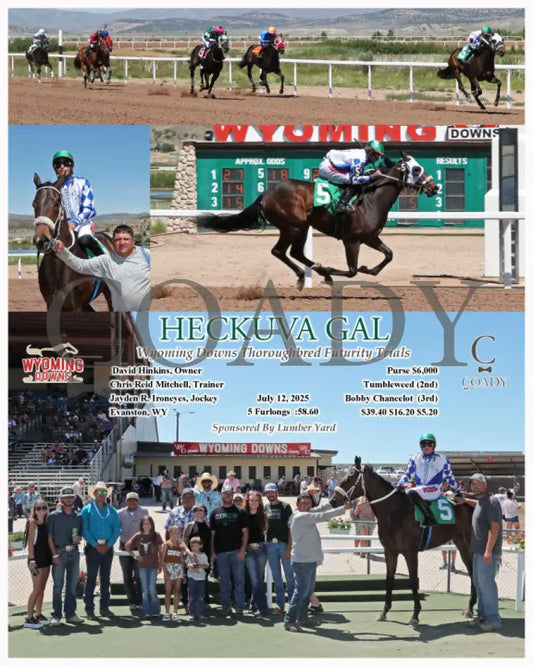 HECKUVA GAL - Wyoming Downs Thoroughbred Futurity Trials - 07-12-25 - R05 - WYO Wyoming Downs