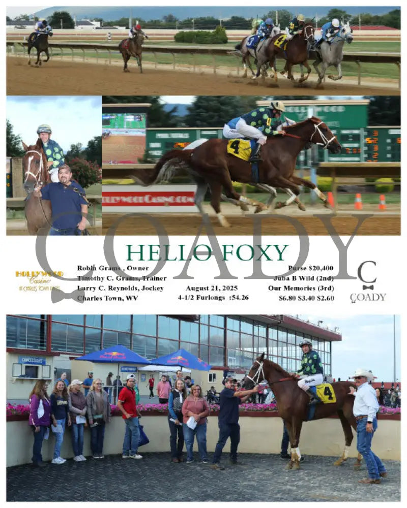 HELLO FOXY - 08-21-25 - R01 - CT Hollywood Casino at Charles Town Races