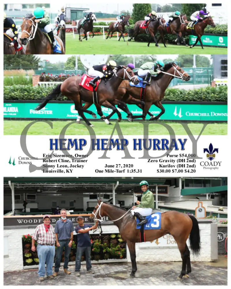 Hemp Hurray - 06-27-20 R03 Cd Churchill Downs