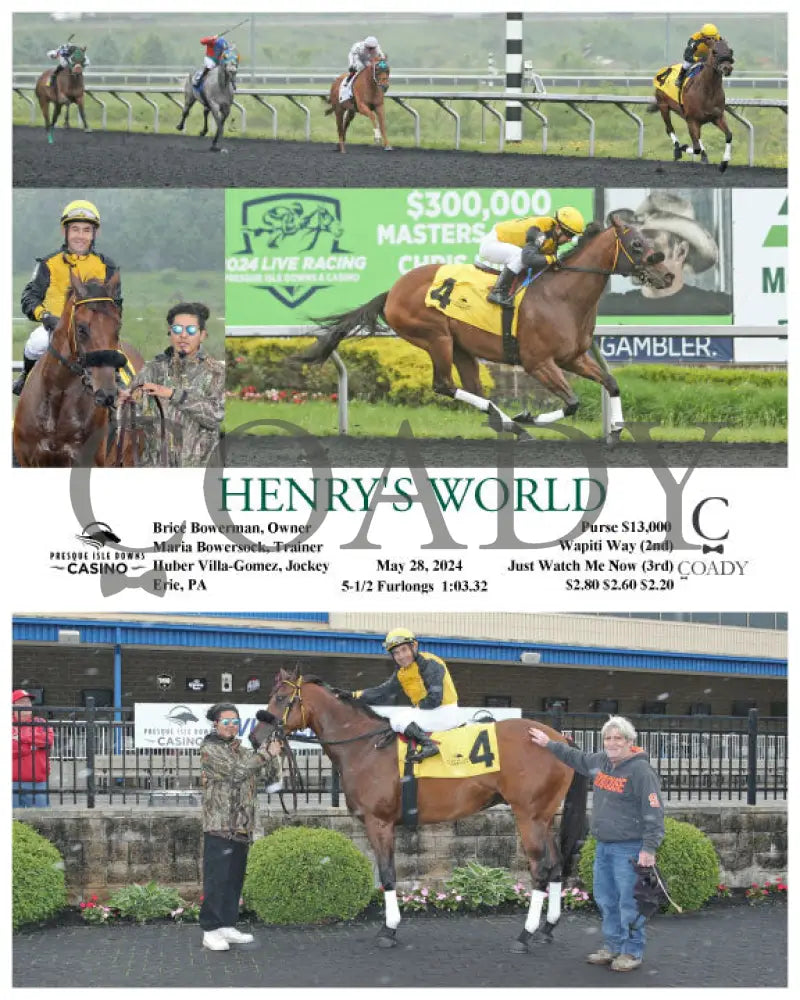 Henry’s World - 05-28-24 R01 Pid Presque Isle Downs