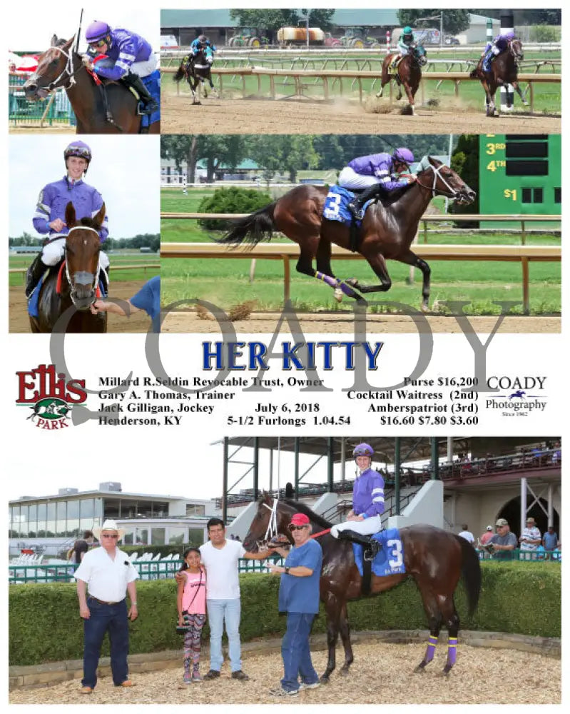 Her Kitty - 070618 Race 03 Elp Ellis Park