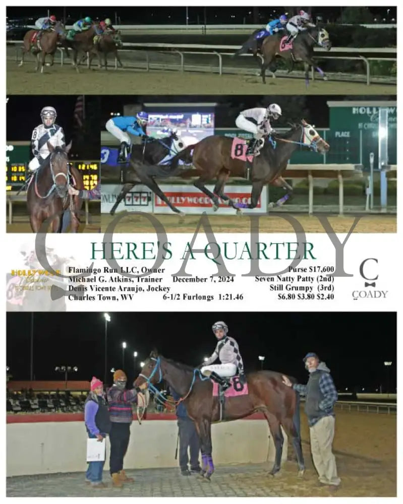 Here’s A Quarter - 12-07-24 R07 Ct Hollywood Casino At Charles Town Races