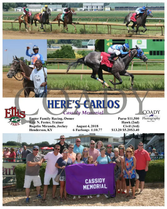 Here’s Carlos - 080418 Race 05 Elp Group Ellis Park