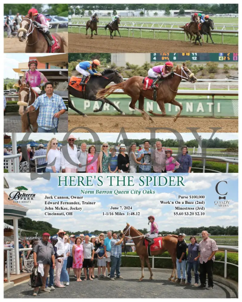 Here’s The Spider - Norm Barron Queen City Oaks 06-07-24 R04 Btp Belterra Park