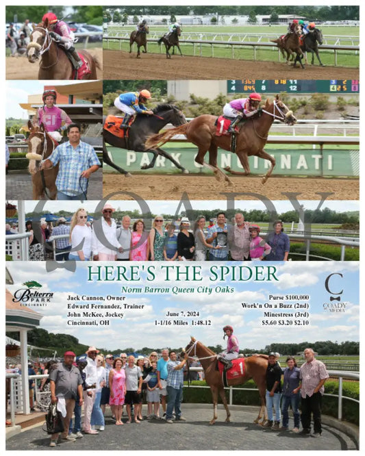 Here’s The Spider - Norm Barron Queen City Oaks 06-07-24 R04 Btp Belterra Park