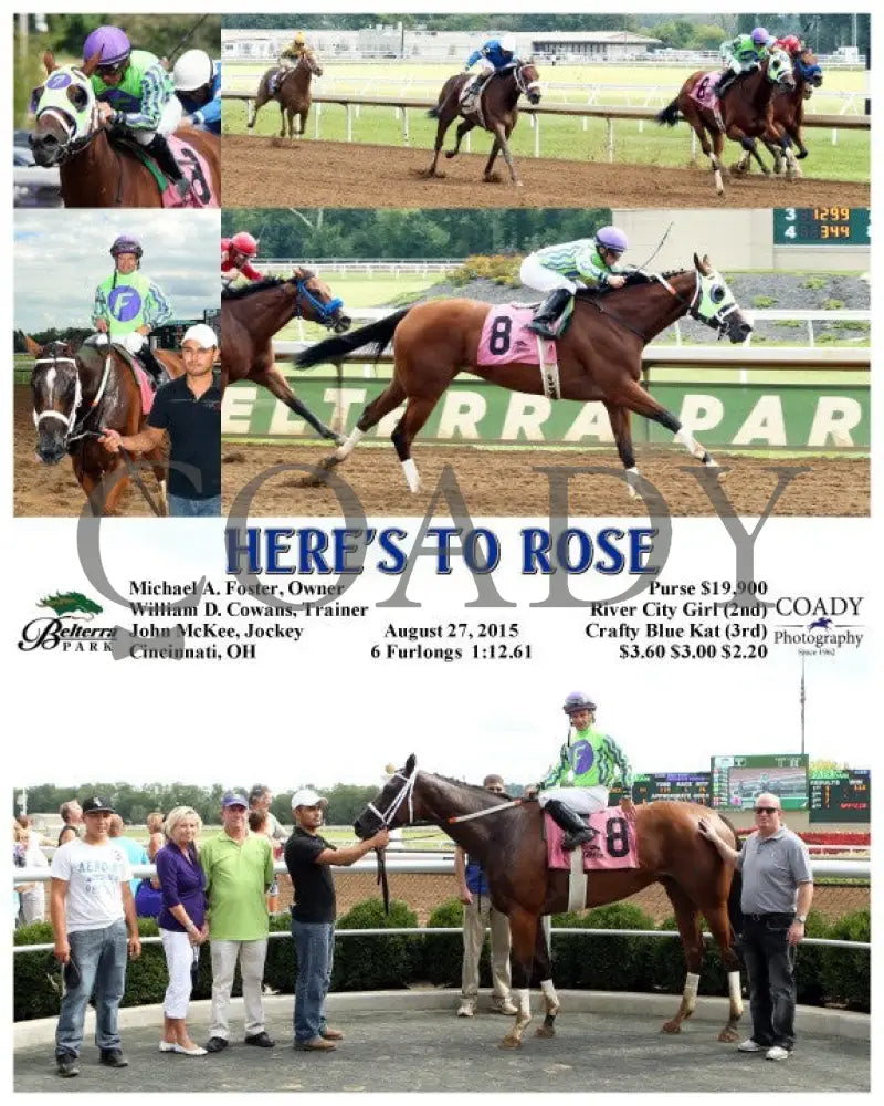 Here’s To Rose - 082715 Race 05 Btp Belterra Park