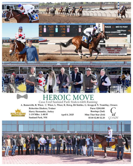 HEROIC MOVE - Casa Ford Sunland Park Stakes-64th Running - 04-06-25 - R11 - SUN Sunland Park