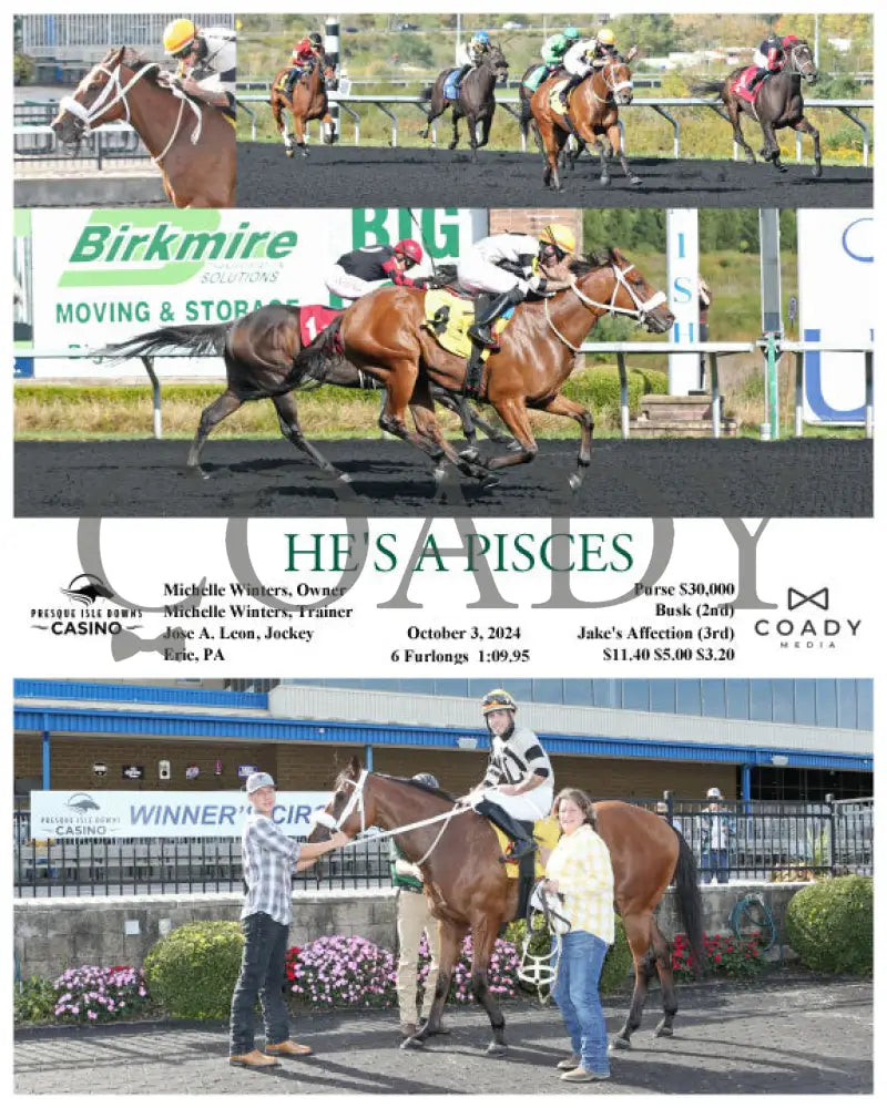 He’s A Pisces - 10-03-24 R02 Pid Presque Isle Downs
