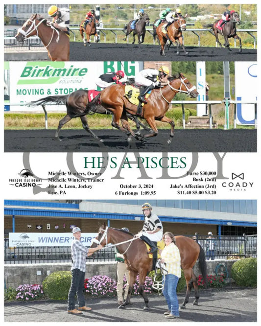 He’s A Pisces - 10-03-24 R02 Pid Presque Isle Downs
